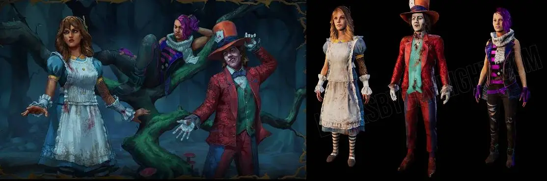 dead by daylight alice in wonderland dbd playstation ps4 ps5 xbox game pass nintendo switch zelda